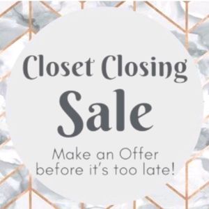 I will be closing my closet soon!